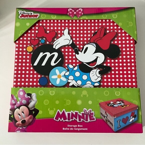 3 x Disney Minnie Mouse Storage Box NWT - Picture 1 of 3